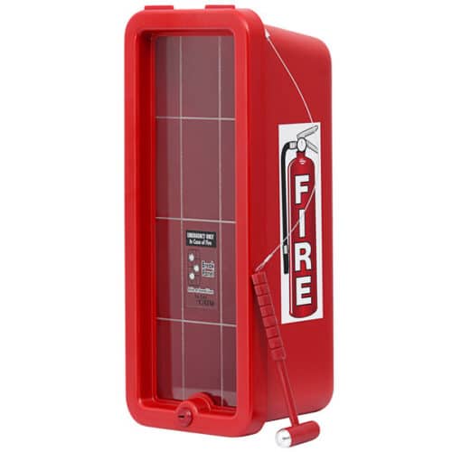 Cato 10551-H Chief Red Surface-Mounted Fire Extinguisher Cabinet with Hammer