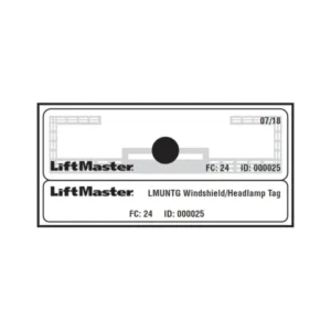 Liftmaster SPLMUNTG Windshield/Headlamp Tags RFID (Qty 50)