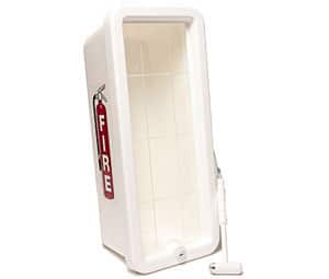 Cato 105-10 WWC-H Chief Fire Extinguisher Cabinet w/ Hammer for 10 lb. Extinguishers - White