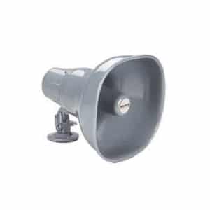 Eaton STH-15S-ULC Supervised Horn Loudspeaker, Adjustable Mounting, ULC, 25/70V, 15W, Gray,