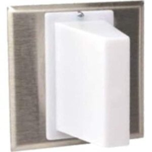 Edwards Signaling 7641-1N5 CFA Series Single Lamp Dome Station, 120 VAC, 6.0 VA per lamp, White Dome, Stainless-Steel Faceplate