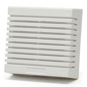 DSC SD-15W Dual-Tone Surface Mount Siren, 6-12VDC, 350mA, 105dB Sound Pressure Level, 4″ 2″ 4″, ABS Plastic, 15W