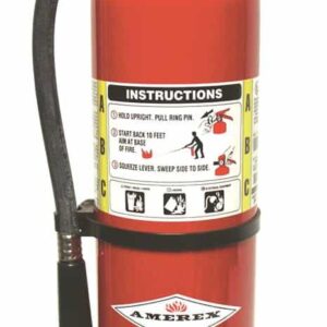 Amerex B441, 10lb ABC Dry Chemical Class A B C Fire Extinguisher with Brass Valve