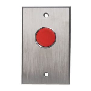 Camden CM-7020R Vandal Resistant Recessed Push Button, Red