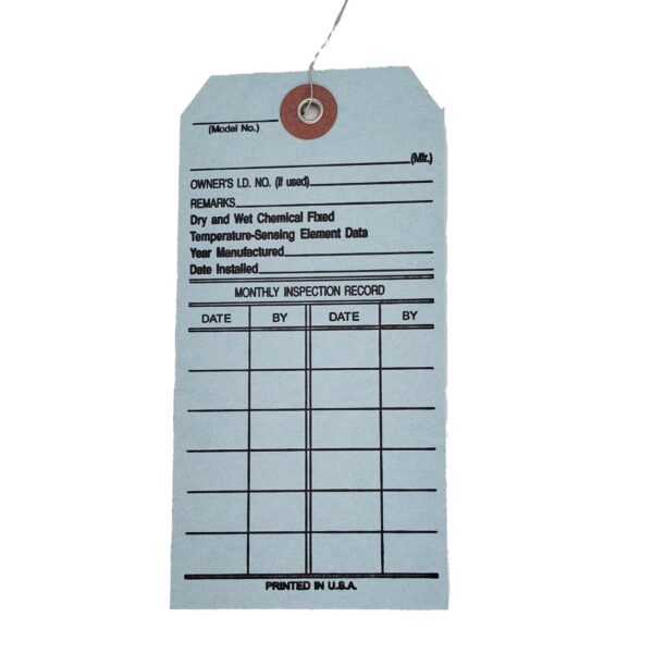 Fire Extinguisher Certification Tag (Current Year)