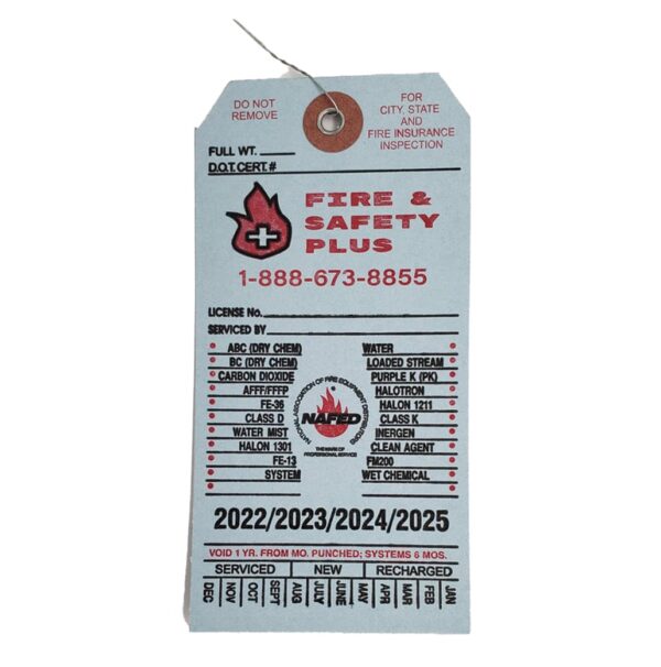 Fire Extinguisher Certification Tag (Current Year)