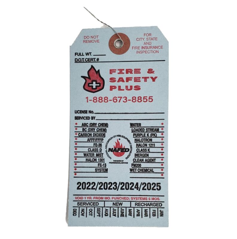 Fire Extinguisher Certification Tag (Current Year) Fire Extinguisher Certification Tag (Current Year)