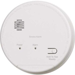 Gentex 917-0070-002 S Series Smoke Alarm with 9V Battery Back-Up, 120V AC