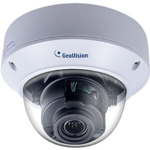 GeoVision GV-TVD4810 AI 4MP Super Low Lux WDR Pro IR Vandal Proof IP Dome Camera, 2.7-13.5mm, White