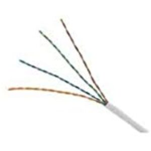 Genesis 63611101 CAT6 Plenum Cable, 23/4 Solid BC, Unshielded, UTP, CMP, FT6, 1000' (304.8m), REELEX Pull Box, White