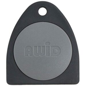 Awid KT-AWID Proximity/LF Key Tag (Key Fob), Dark Gray - 100 Fobs per Package - (Pre-Programmed)