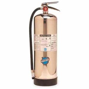 Buckeye 50000 Stainless Steel Water Pressurized Hand Held Fire Extinguisher with Wall Hook, 2.5 Gallon Agent Capacity