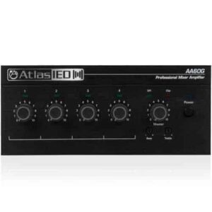 AtlasIED AA60G 4-Input, 60-Watt Mixer Amplifier with Global Power Supply