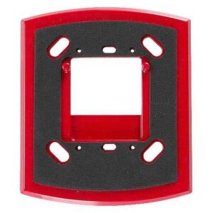 System Sensor WTP SpectrAlert Advance Weatherproof Mounting Plate for Flush Mounting Outdoor K Series Horns and Horn Strobes, Red