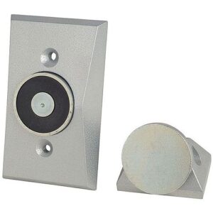 Kidde 1505-AQN5 Flush Wall Mounted Electromagnetic Door Holder, Short Catch Plate, 24V AC/DC; 120V AC