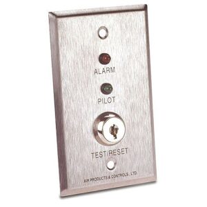 SAE SSU-MS-KA/P/R  MS-Series Audible Remote Accessory for RW, SM and SL-Series Detectors, Two-Gang, Key Operated