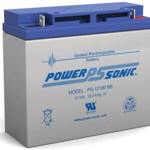 Power-Sonic Genuine PS-12180NB 12V 18 Ah Rechargeable SLA Battery