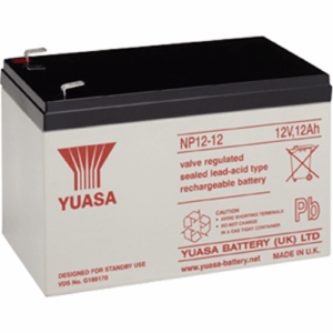 Yuasa NP1.2-12 12V, 1.2Ah Rechargeable SLA Battery, Terminals