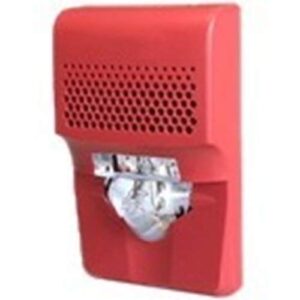 Kidde EG1AVWF Genesis LED EG1 Compact Wall Horn/Strobe, 15-75cd, White, FIRE Marking