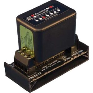 DITEK DTK-2MHLP24BWB Data and Signaling Circuit Surge Protector with Snap-Track Base for 24V Circuits